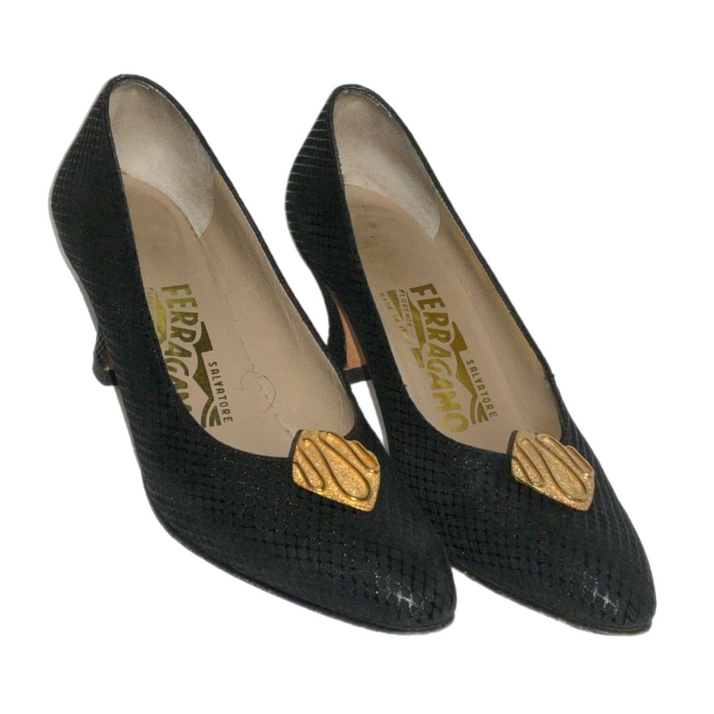 Gold Shoe Clips - Picture 4 of 4